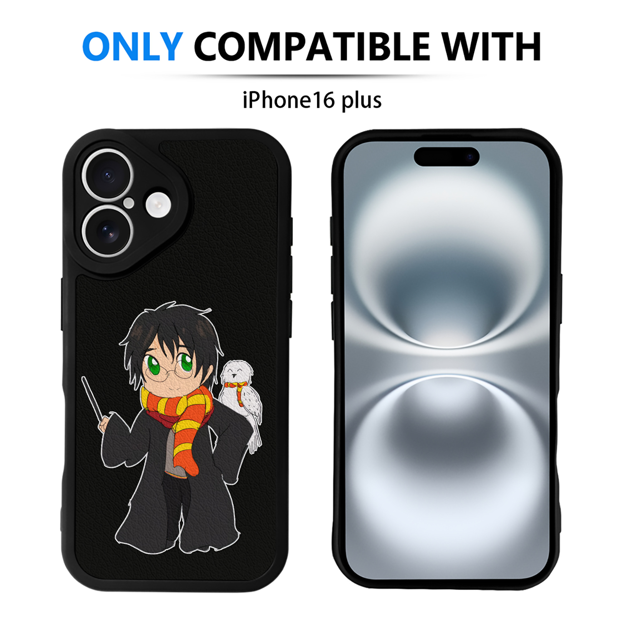 （画像用） Harry Potter ハリー・ポッターシリーズ 【iPhone 16シリーズ対応】シリコンスマホケース（レザー調） 材質：シリコン